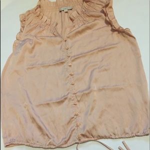 ANN TAYLOR LOFT top soft pink size large